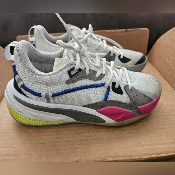 Puma Other - Puma Kids Performance Basketball Multi-Color Athletic Shoes size 4C.